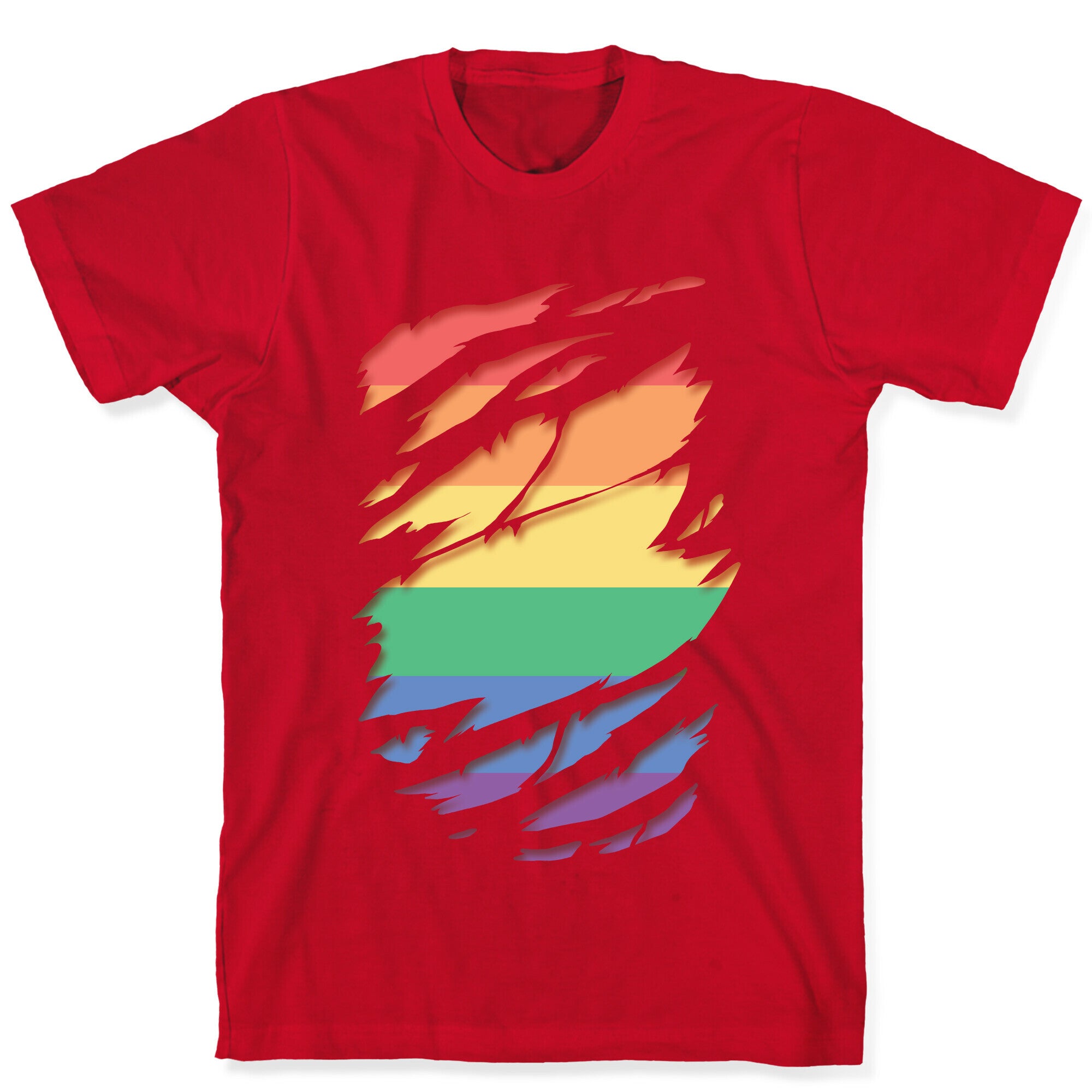 Ripped Shirt: Gay Pride T-Shirt